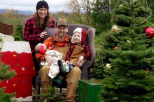 Photo of Tiffany Newman and her family at Christmas