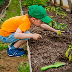 Child in the garden