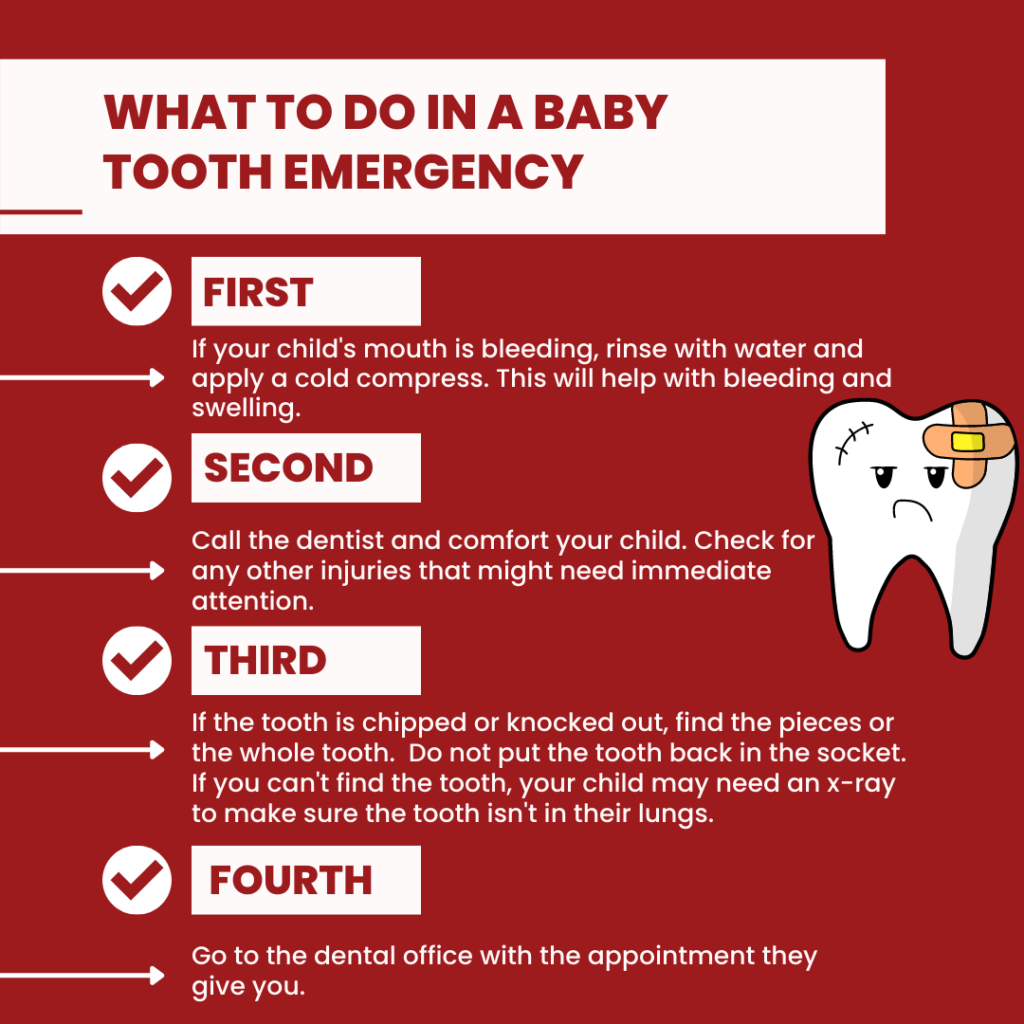 Baby Tooth Emergency infographic