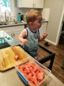 Carson in the kitchen