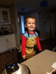 Carson in the kitchen